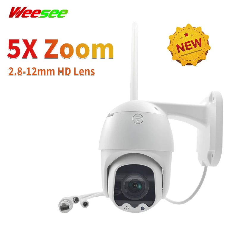 Weesee высокое качество водонепроницаемый H.265 HD 1080P V380 3MP 2 8 12 мм 5X зум скорость