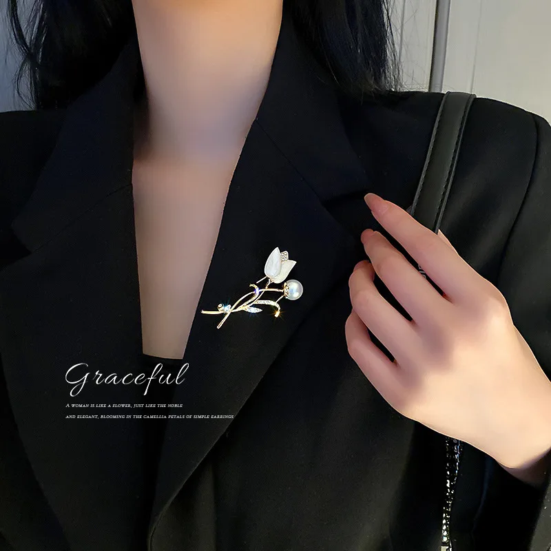 

Set diamond wheat spike brooch fashion jacket brooch personality simple brooch jewelry women