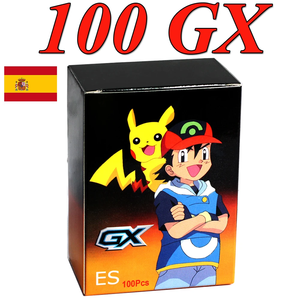 

50-100pcs Pokemon Cards In Spanish TAG TEAM GX VMAX V VmaxTrainer Energy Shining Cards Game Castellano Cartas Pokemon Espaol Toy