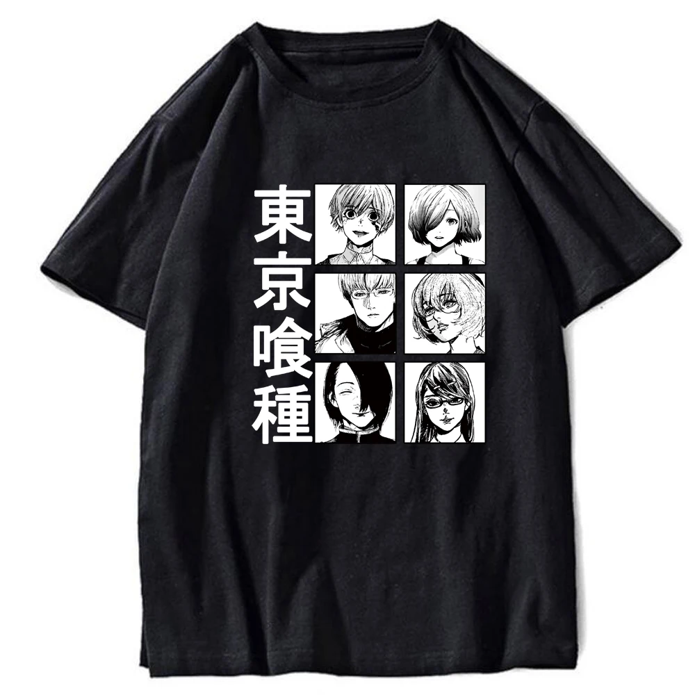

Men Women Clothes Anime Tshirt Loose Tokyo Ghoul Kaneki Ken Printing Tshirt