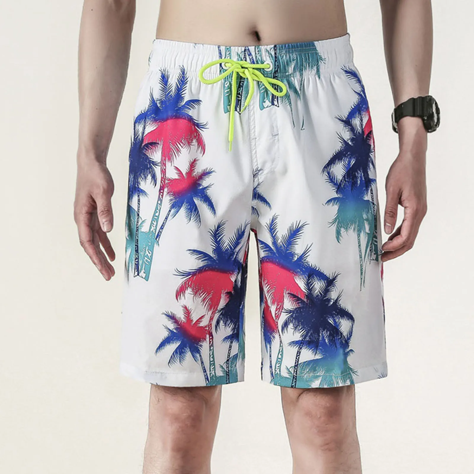 Мужские трусы шорты для плавания быстросохнущие пляжные серфинга бега