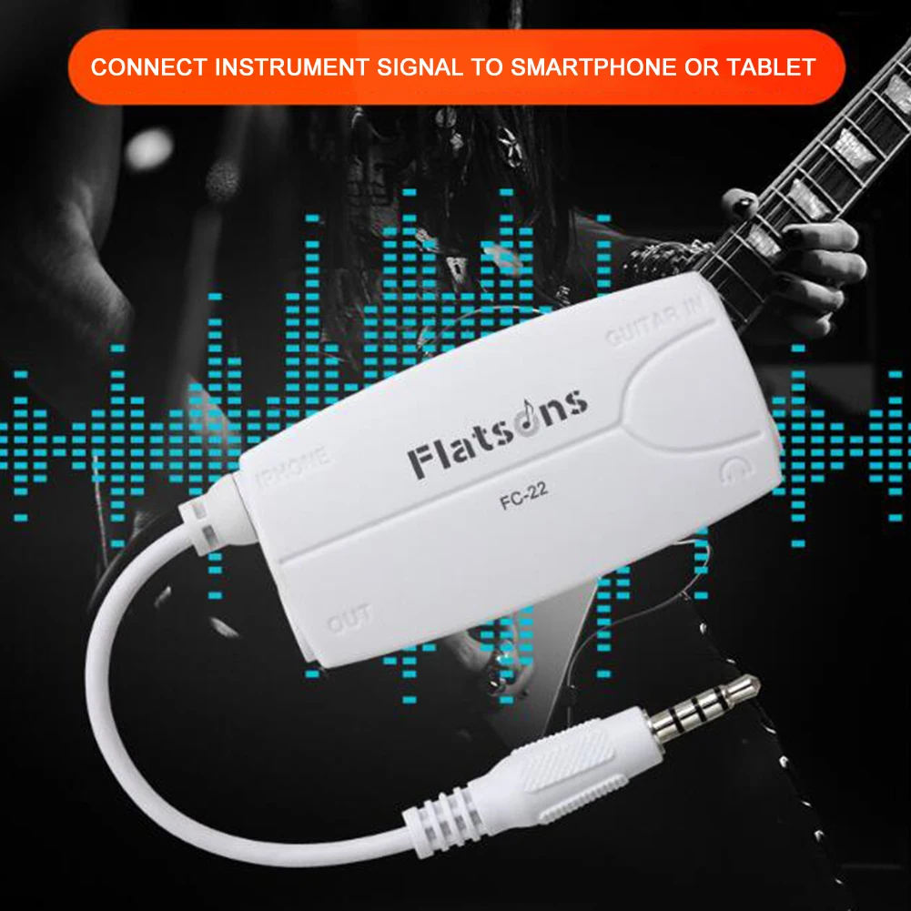 flanger fc 22 elektrische gitarre bass stecker konverter handy tablet adapter gitarre verstärker effekte pedal konverter free global shipping