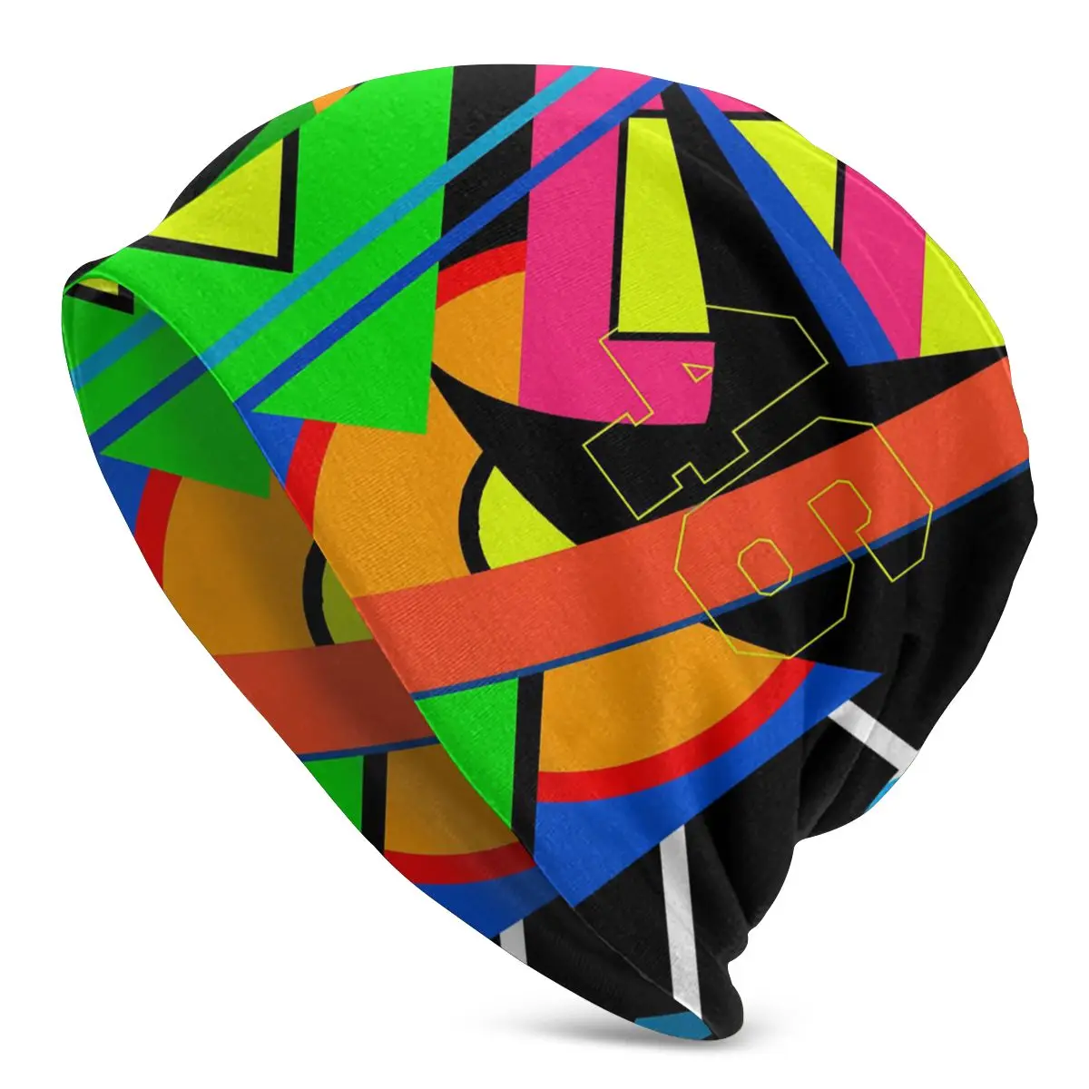 

Rossi Motoro Racer 46 Colorful Pattern Men Women Beanies Windproof Ski Cap Double Layer Fabric Bonnet Hat
