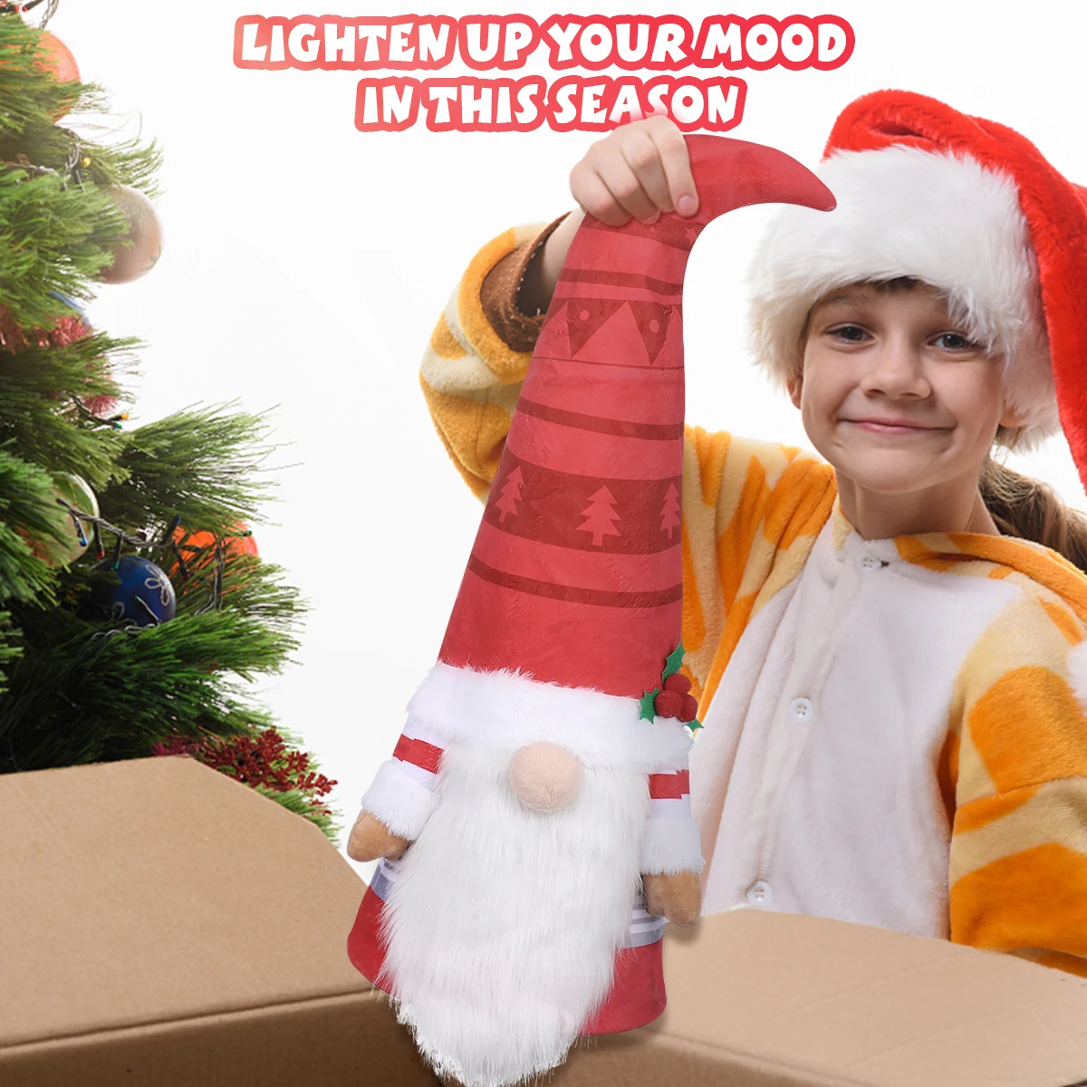 Toyvian Рождественская елка Топпер без лица Gnome Santa плюшевые игрушки зимние