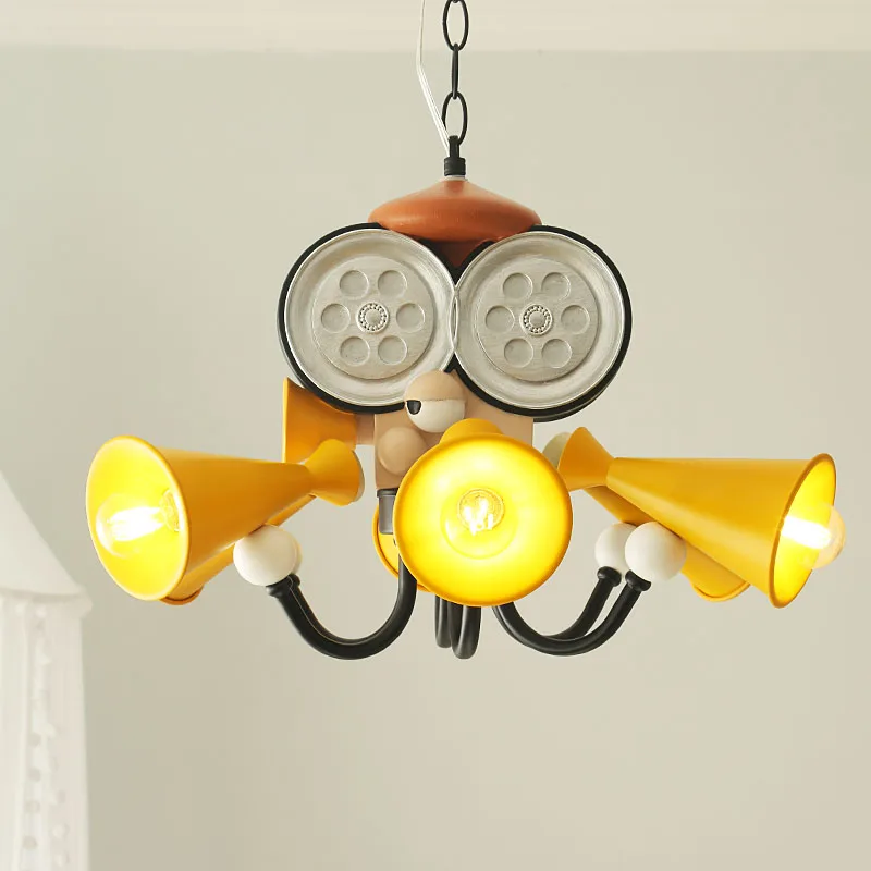 

Modern Creative Octopus Director Pendant Lights Children's Room Cartoon Table Lamps Living Room Decor Light Bedroom Bedside Lamp