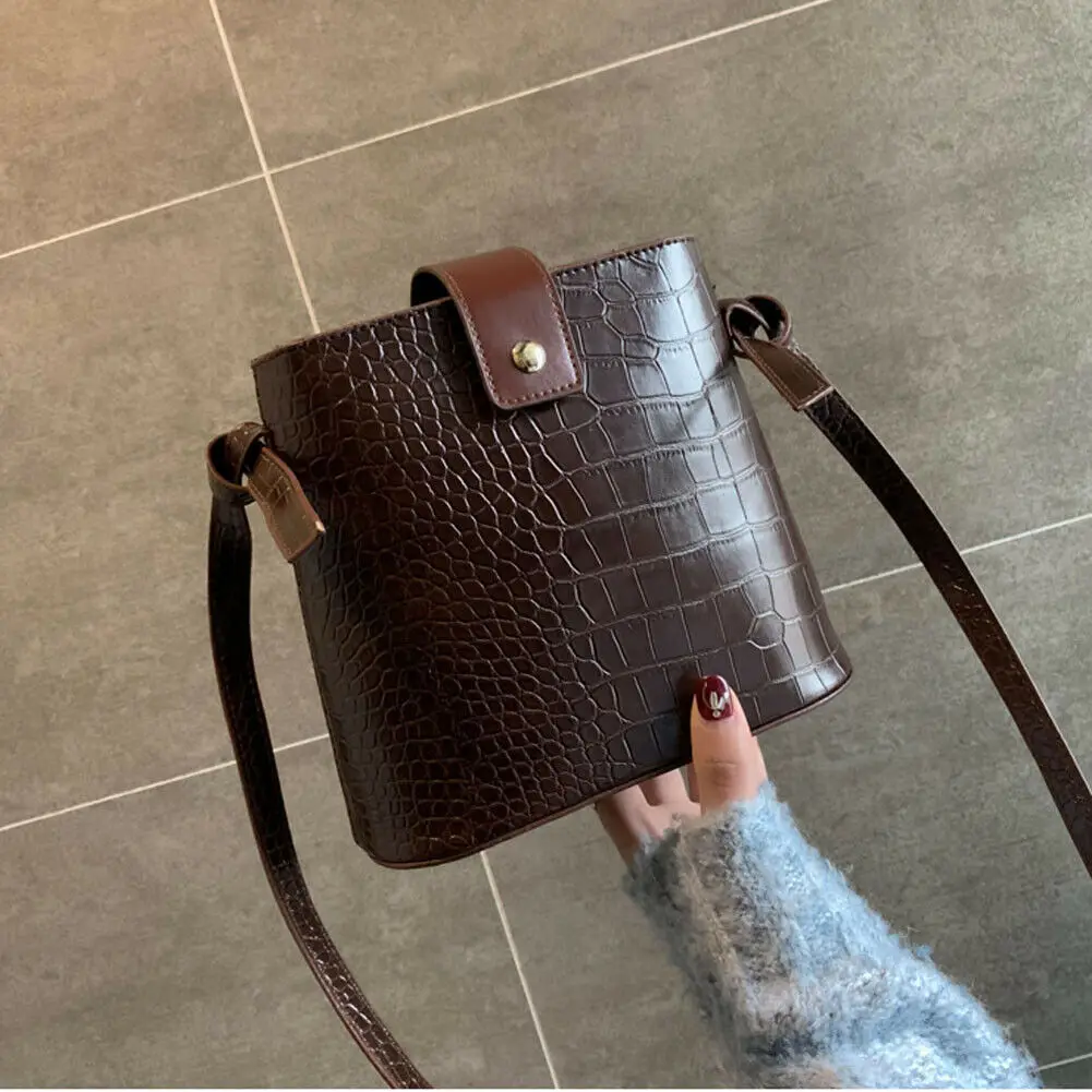 Современная Женская Модная элегантная сумка через плечо из искусственной кожи