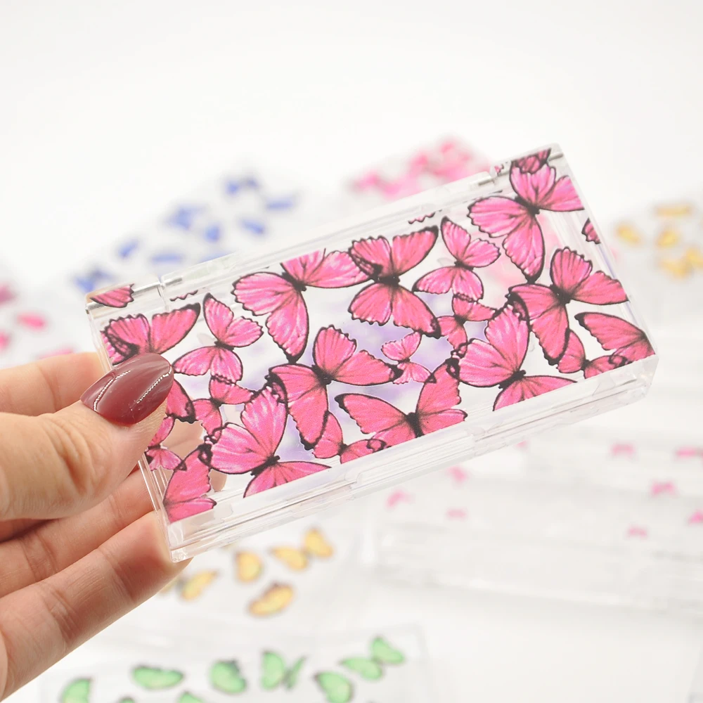 

Eyelash Packaging Box Lash Boxes Package Custom Logo Acrylic printing butterfly Case Vendor