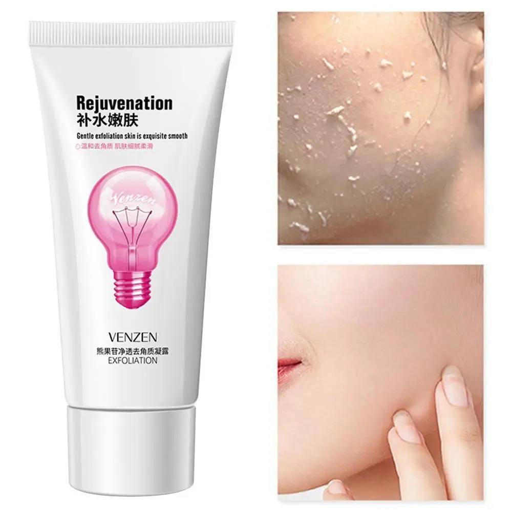 Уход за кожей отшелушивающий для лица крем скраб очищающий от акне лечение угрей