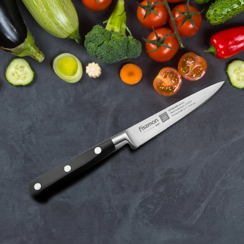 FISSMAN 3 7 дюйма нож для очистки овощей серии KITAKAMI немецкие стальные кухонные