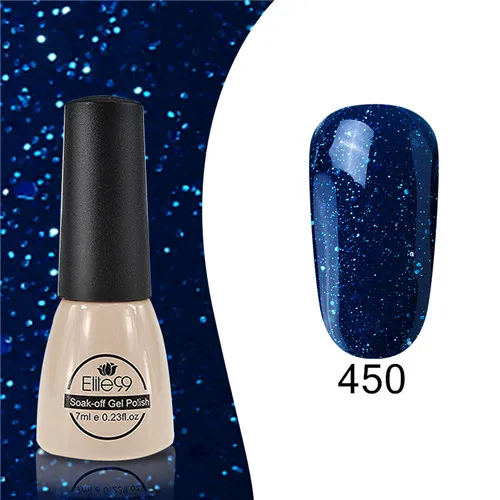 Elite99 различные цвета синий зеленый лак для ногтей Soak Off UV светодиодный Гель-лак для ногтей - Цвет: 450