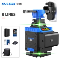 yagu 12 16lines 3d 4dgreen laser level horizontal and vertical cross lines with auto self leveling indoors and outdoors