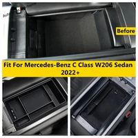 car central console armrest storage box container organizer holder plastic accessories for mercedes benz c class w206 sedan 2022