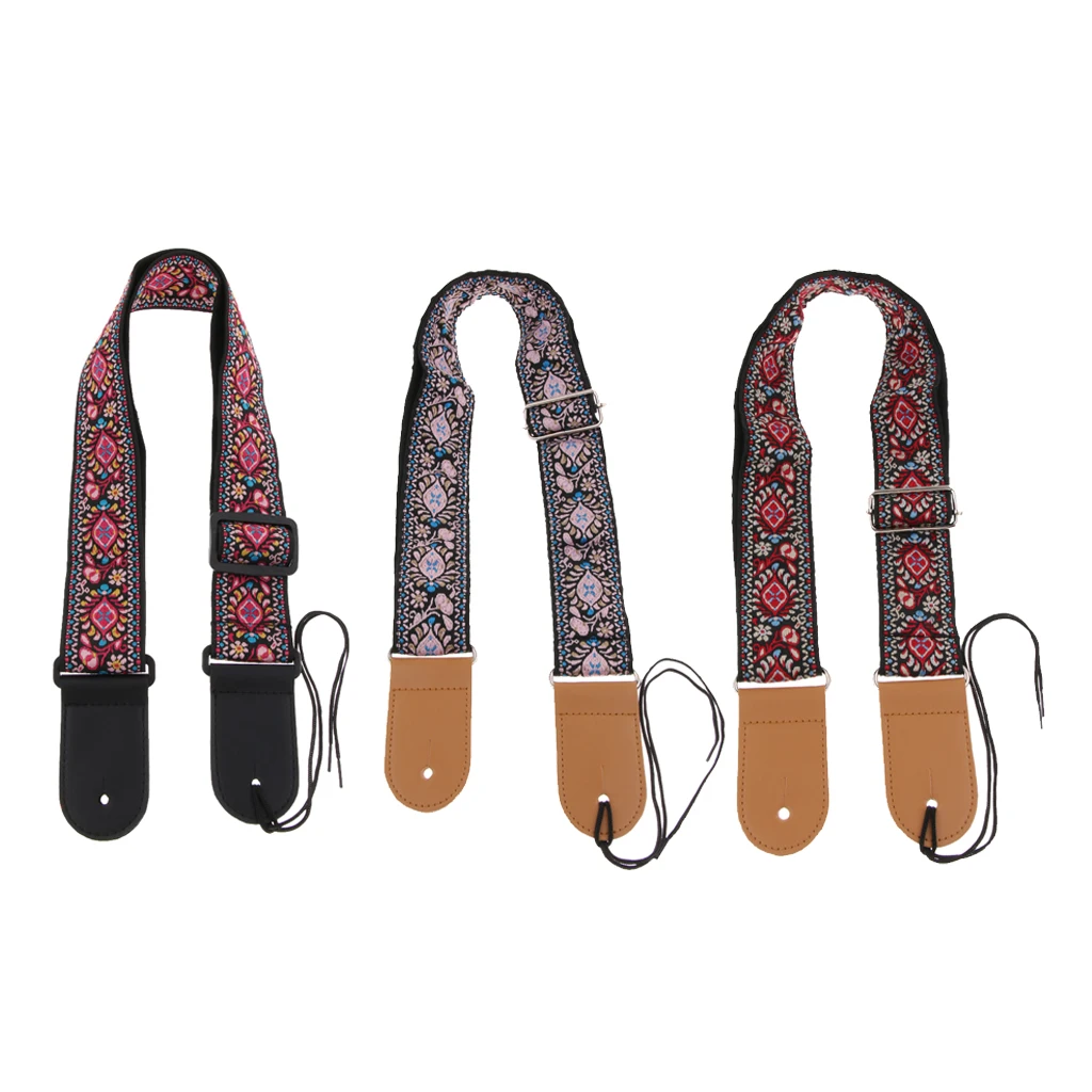 

Adjustable Guitar Strap with Pick Holder for Acoustic Electric Guitar Bass Parts