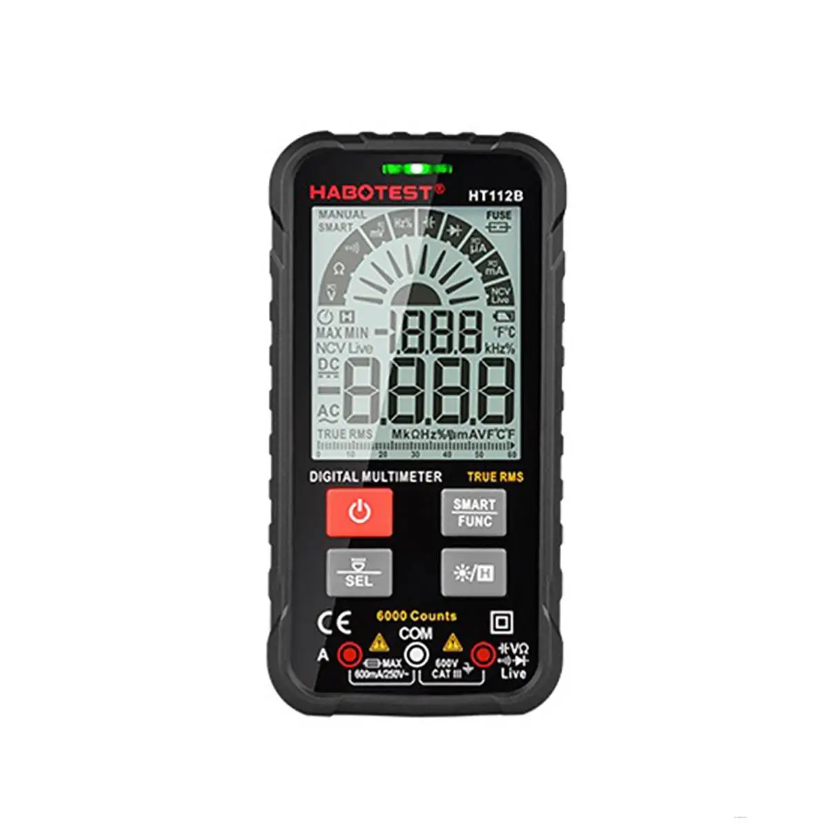 

HABOTEST HT112B Высокоточный мультиметр полностью автоматический интеллектуальный анти-ожог цифровой дисплей мультиметр