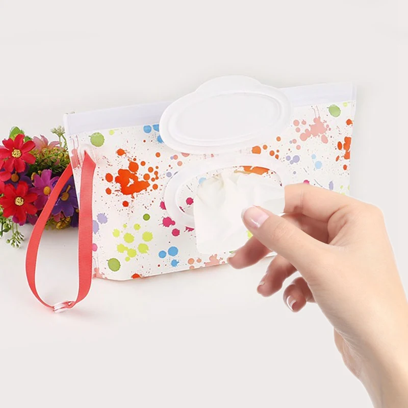 Портативная коробка для детских салфеток влажная чистящие салфетки сумка