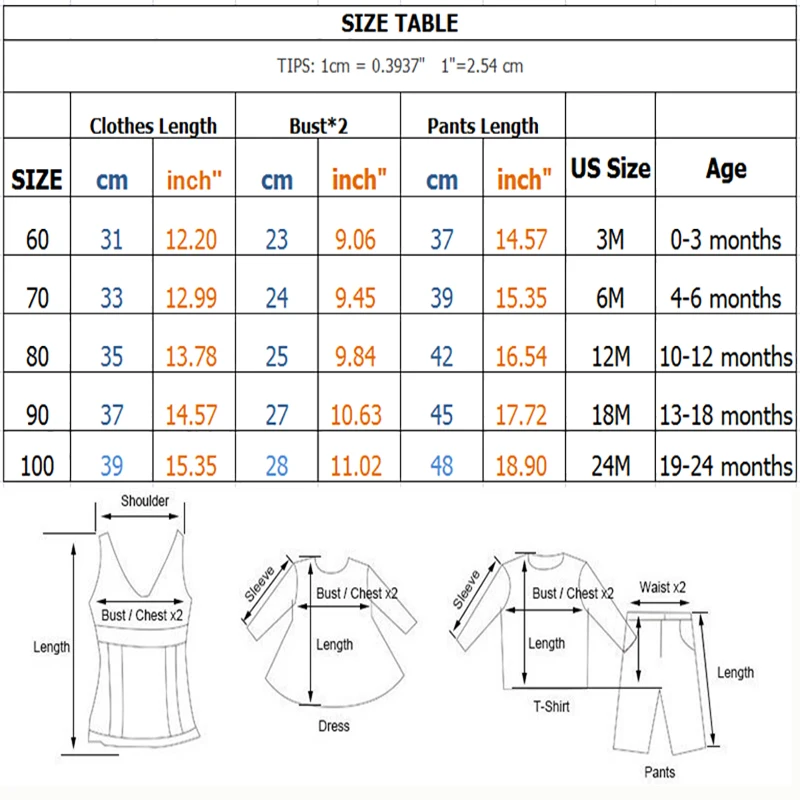 Одежда для маленьких девочек комплект одежды новорожденных хлопковая футболка и