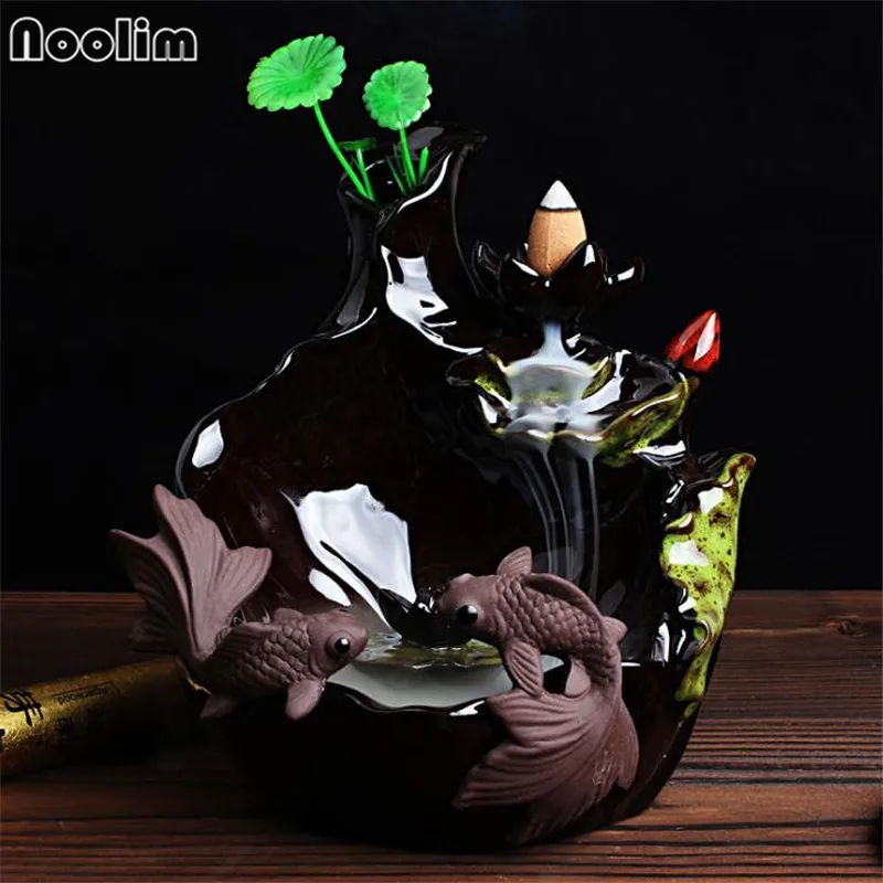 Новинка керамический Лотос для благовоний курильница пруда держатель Рожков