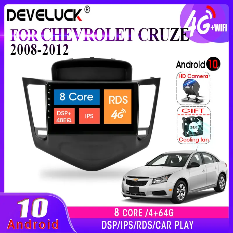 4G + 64G Android 10 0 автомобильное радио для Chevrolet Cruze 2008 2012 IPS сенсорный экран GPS навигация
