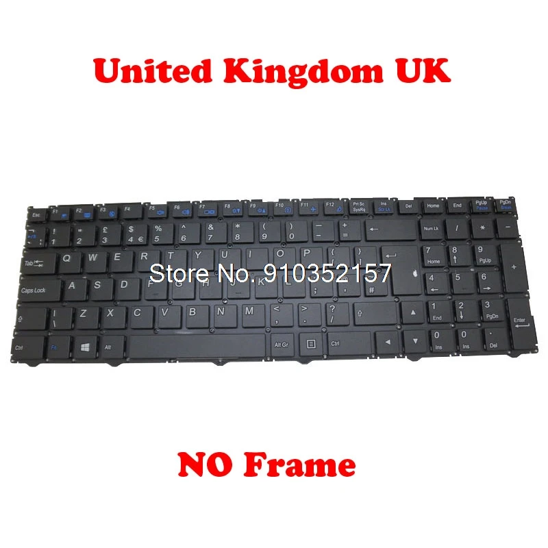 Великобритания клавиатура с подсветкой для CLEVO N250 CVM15F3600 430 CVM15F36GB 6 80 N25J0 190 1 N750BU N750WG