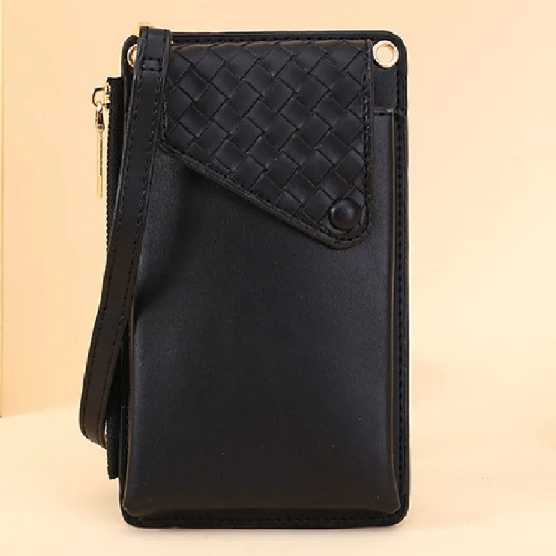 

Brand New Fashion Shoulder Cellphone Bag Women's Lingge Pattern PU Leather Female Mini Crossbody Messenger Bags Ladies Wallet