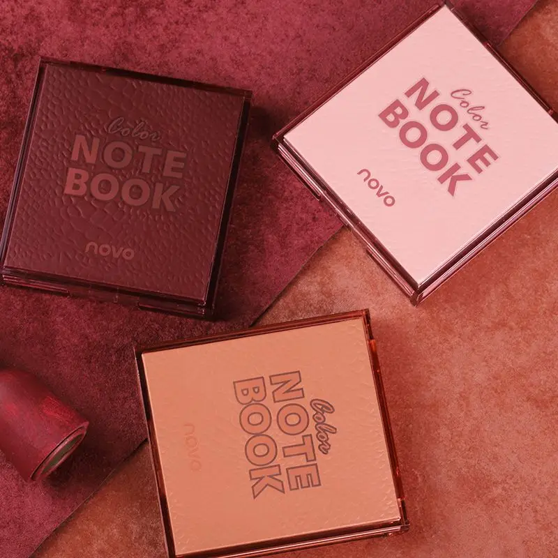 Палитра теней для век NOVO 9 цветов матовая палитра блестящие тени макияж телесного