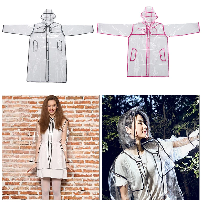 Новый прозрачный водонепроницаемый дождевик ПВХ эва Повседневная Праздничная