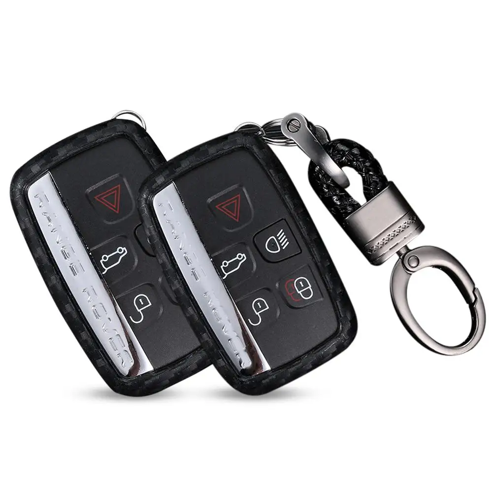 

Чехол для автомобильного ключа из углеродного силикона, чехол для Land Rover Range Rover Sport Evoque Freelander 2 Jagua r XE XJ XJL XF C-X16 V12