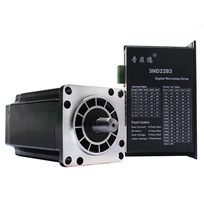 

Three-phase 110 stepper motor set 110BYG350D long 221mm force distance 20N.m drive 3ND2283