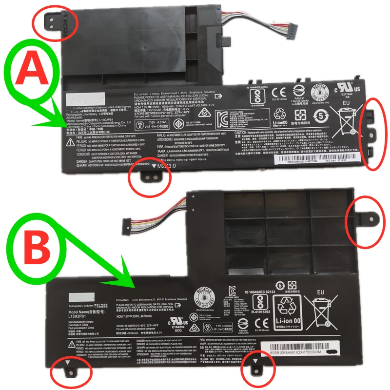 Оригинальный аккумулятор L15M2PB1 L14L2P21 5B10K84491 для Lenovo IdeaPad Yoga 320S 510 520 14AST 14IKB 14ISK 15IKB 15ISK