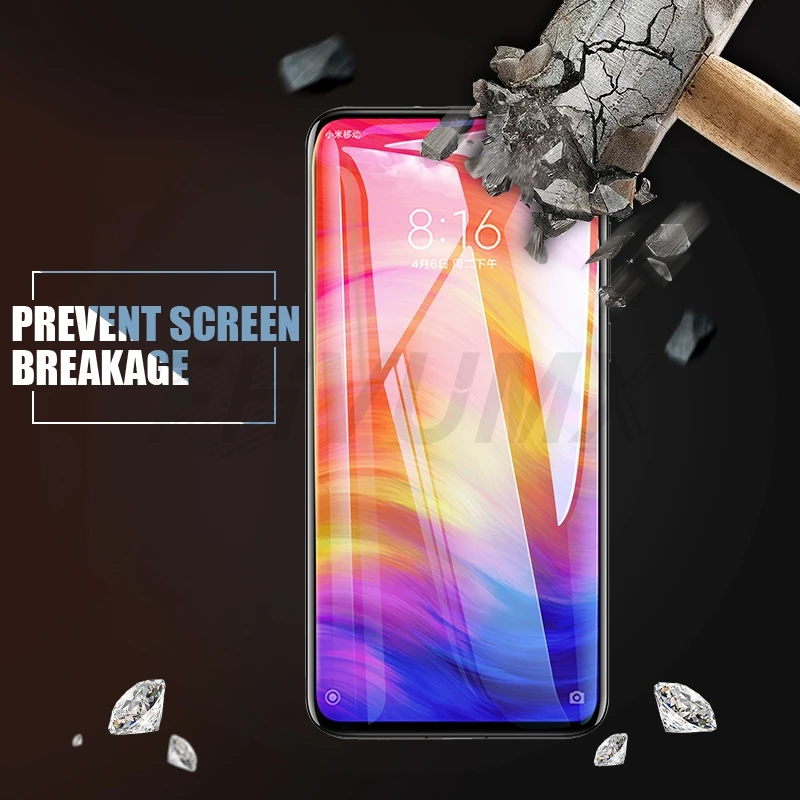 

100D Full Protective Glass For Xiaomi Redmi 7 8 8A K30 Redmi Note 7 8 8T 9S 9 Pro Max Tempered Screen Protector Glass Film Case