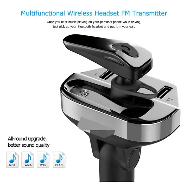 Горячая продажа Автомобильное зарядное устройство fm-передатчик Bluetooth двойной USB
