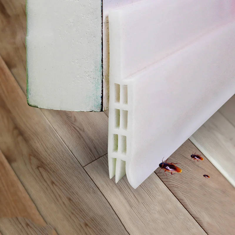 New1PC двери развертки Силиконовое нижнее уплотнение полосы погода зачистки проект