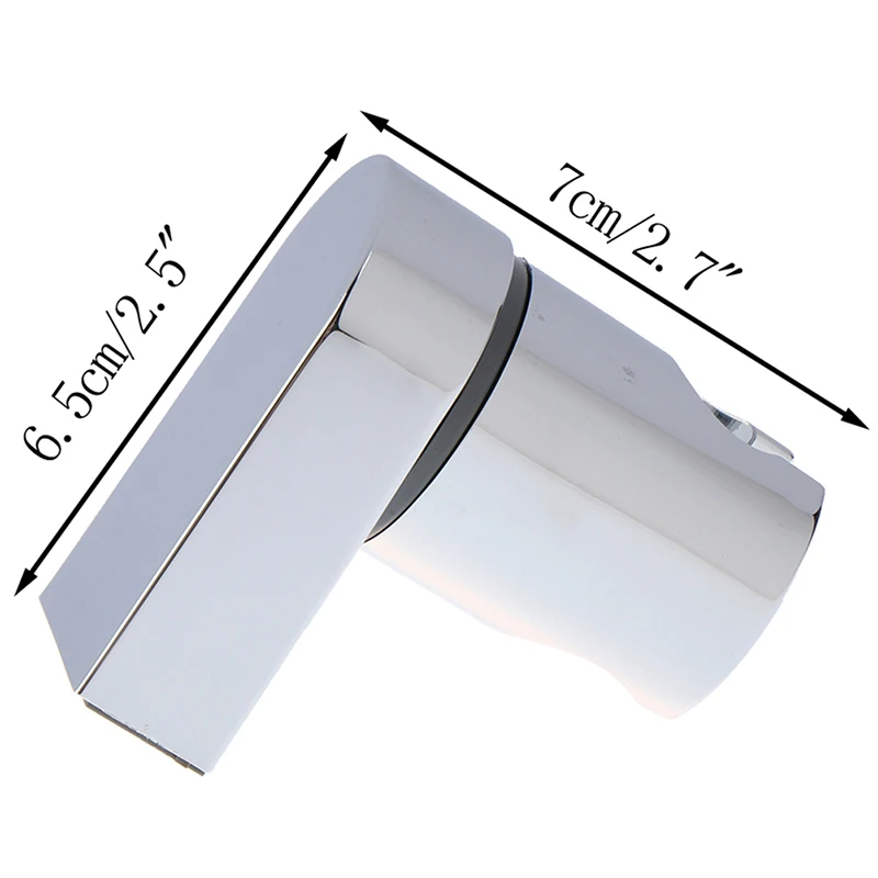 

Hot! Polished Chrome Bracket Handheld Bathroom Wall Mount ABS Rack Slider Modern Hanger Shower Head Holder Adjustable
