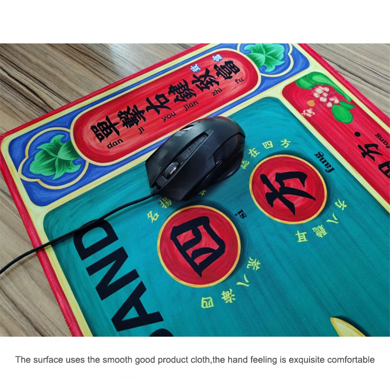 Большой коврик для мыши в китайском стиле игровой противоскользящий из