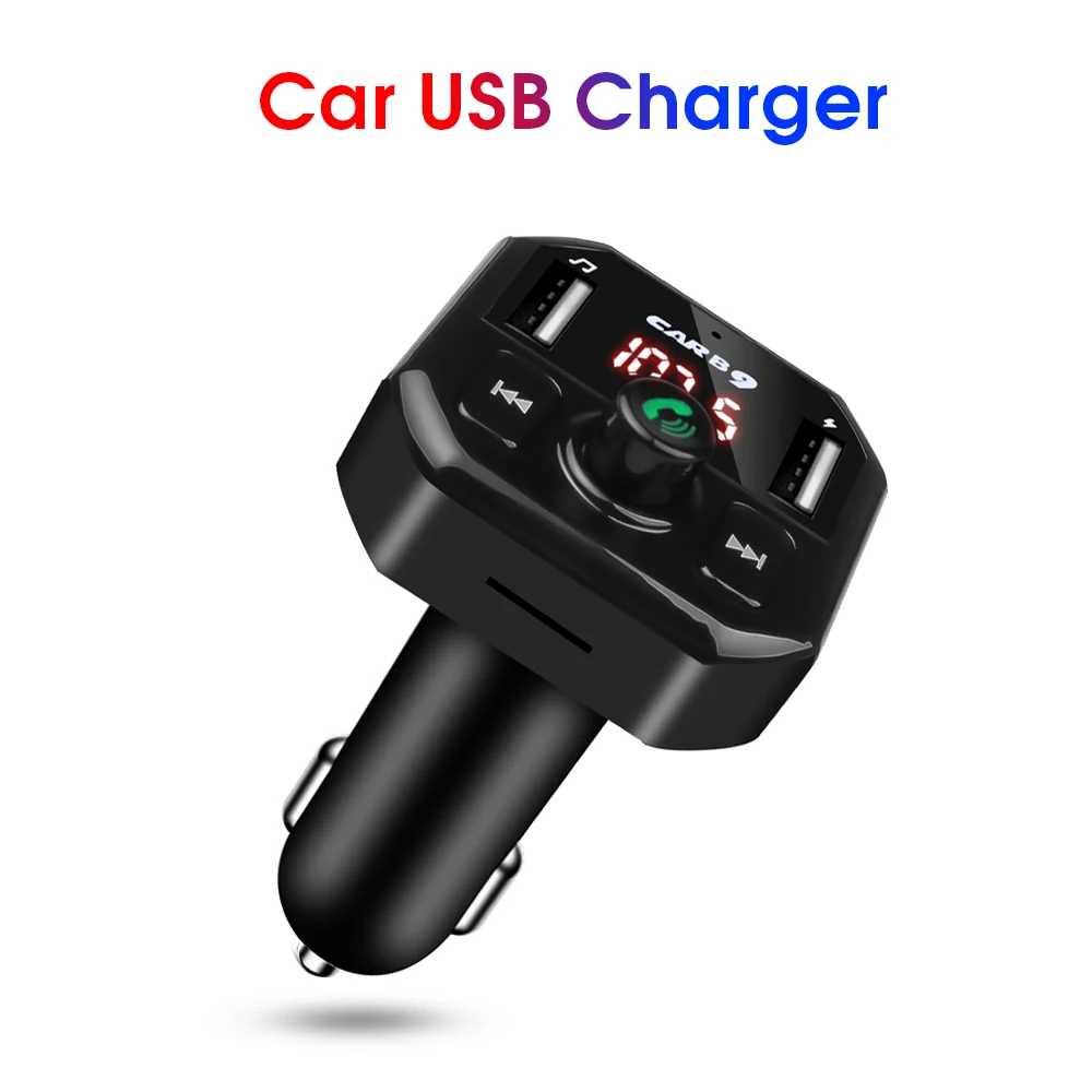 Автомобильное зарядное устройство Kebidu с двумя USB портами Bluetooth для телефона FM