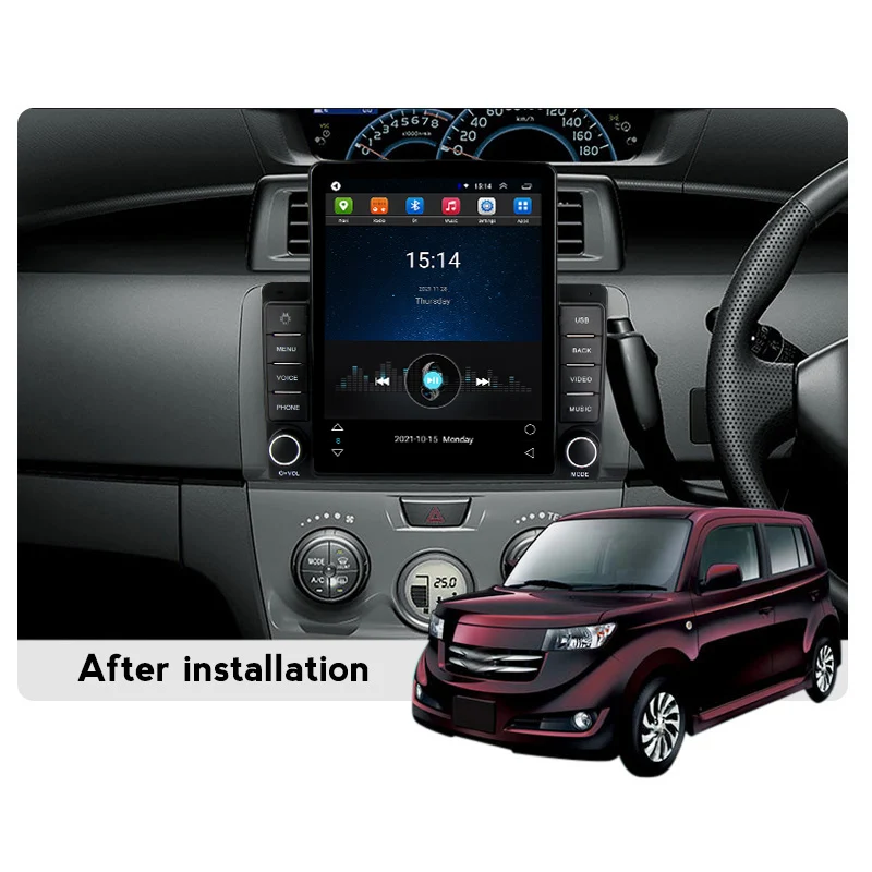 9 5 дюймов Tesla стиль экран Android Автомобильный мультимедийный плеер для Toyota BB 2 QNC20