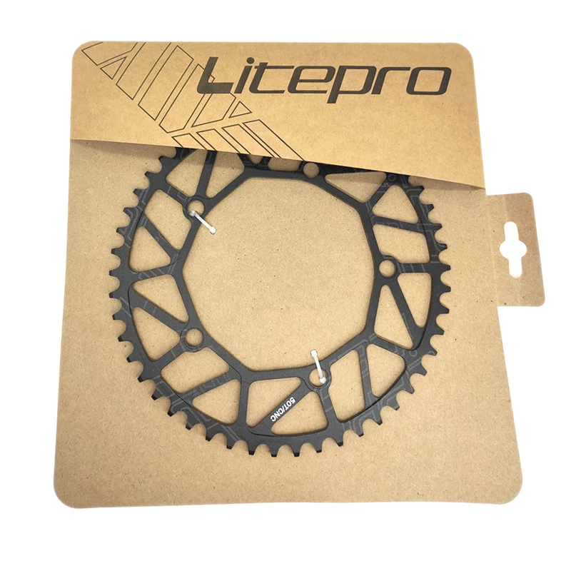 Litepro 130 BCD 9 10 11 скорость полый ЧПУ сплав одинарный диск цепное колесо дорожный