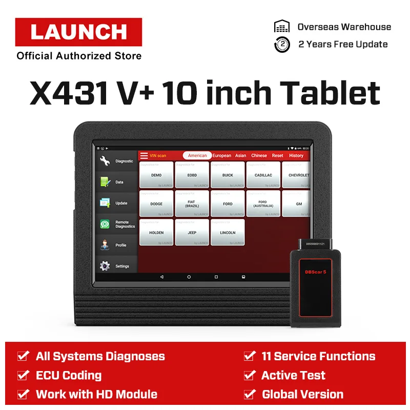 Launch X431 V+ V Plus 10,1 дюймов авто диагностические инструменты полная система OBD2 автомобильный сканер Профессиональный Автомобильный сканер PK X 431 Pro3