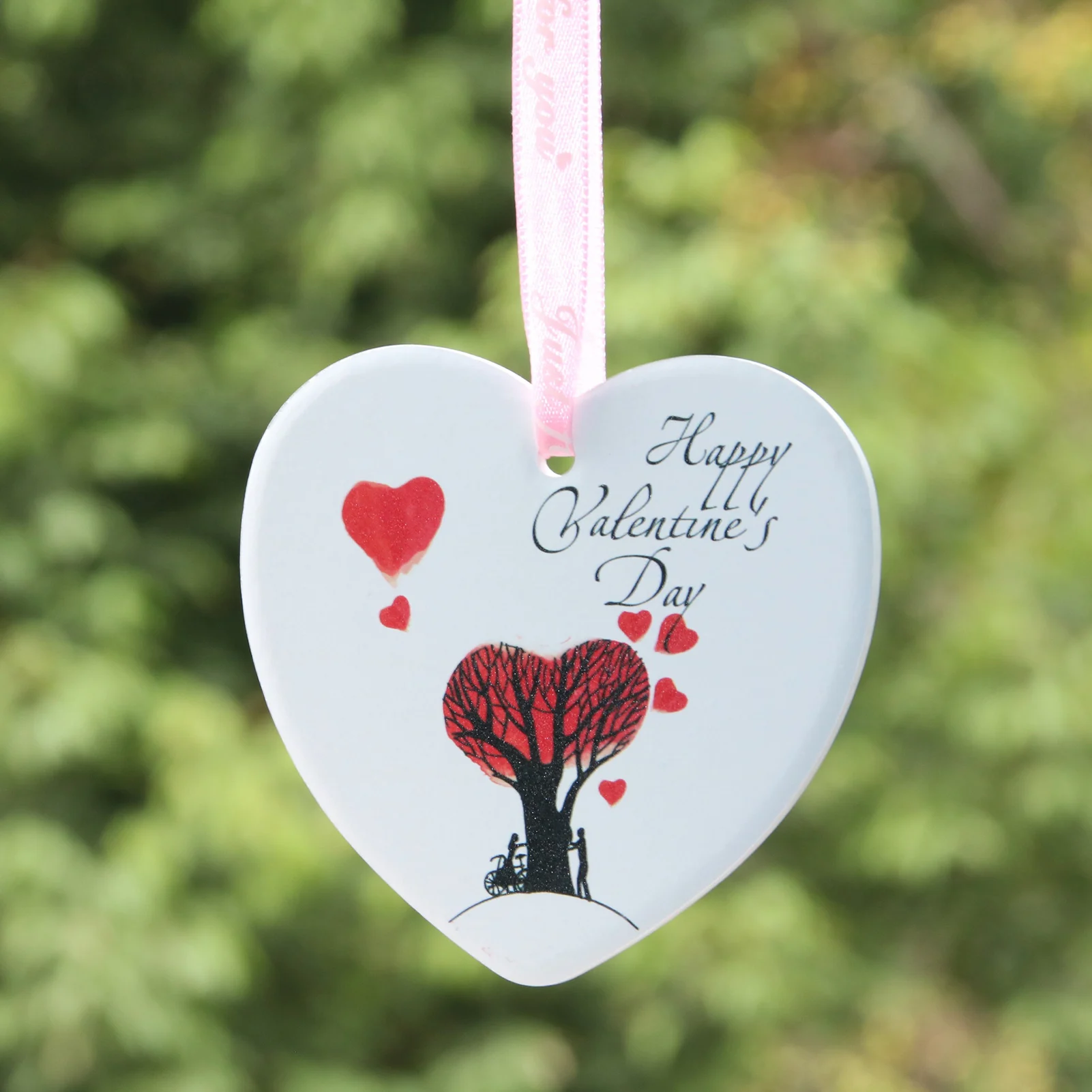 

9pcs Eco-Friendly Heart-shaped Pendent For Valentine's Day Decoration Room, Car Wedding Decoration Not Fade Or Scratch