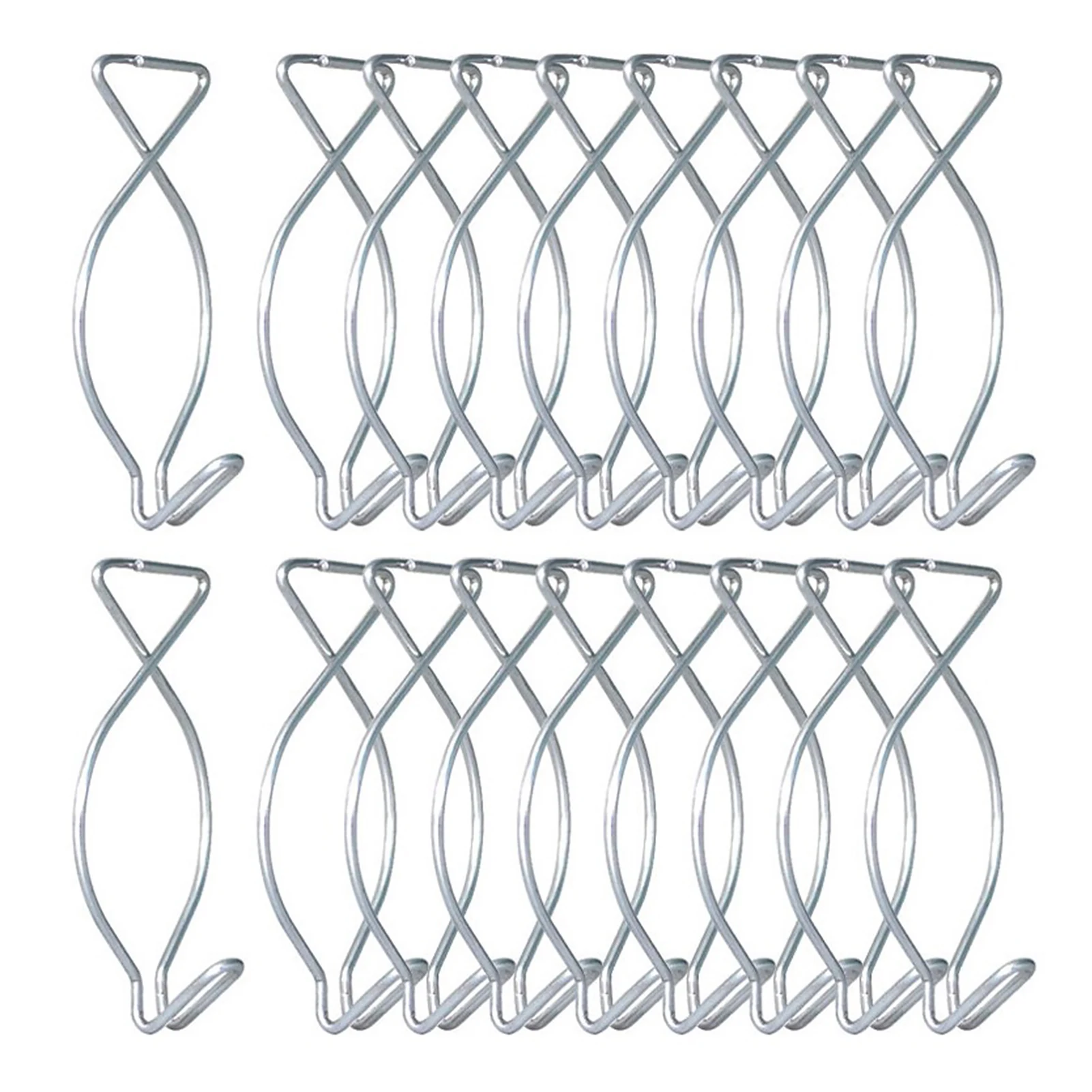 

50pcs Classroom Home Office T-bar Grid Clip Suspended Hanger Wedding Decoration Steel Drop Ceiling Hook Party Christmas Sign