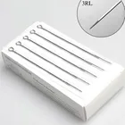 Одноразовые стерилизованные иглы для татуировок 3RL, 50 шт.