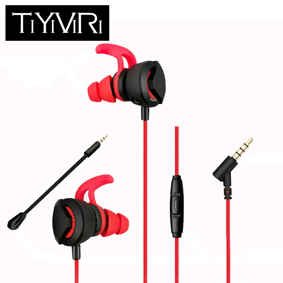 Наушники-вкладыши, Hifi наушники, 3,5 мм, супер бас наушники, сабвуфер, стерео гарнитура с микрофоном для компьютерных ПК Игр