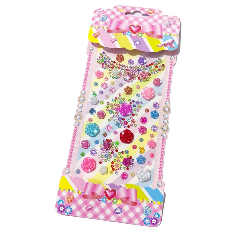 Наклейки с короной со стразами и цветами для женщин украшение мобильного