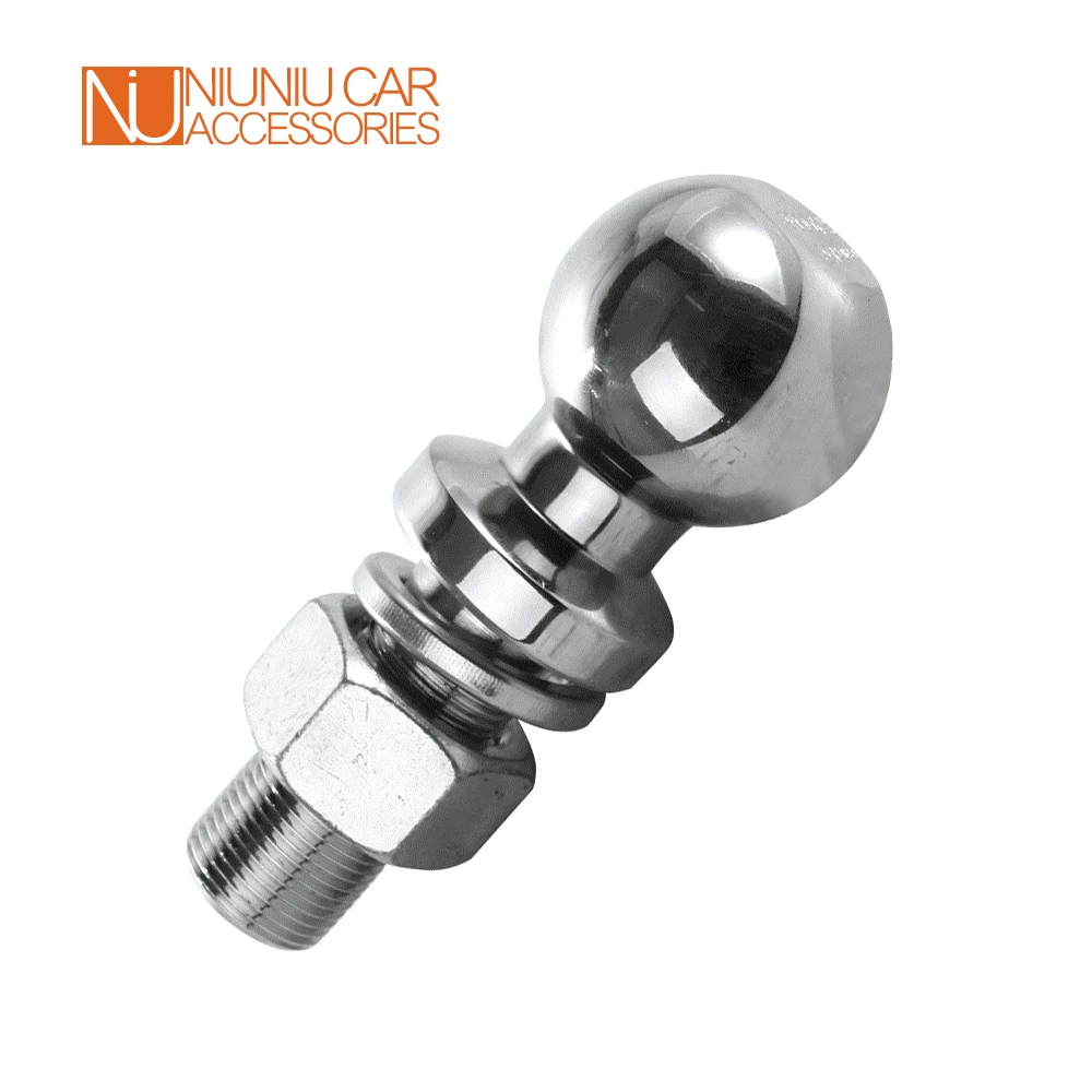 Шаровая муфта прицепного устройства Chrome Trailer Hitch Tow Ball 2-5/16 Inch M25 Shank Dia Capacity 5000 Lbs Coupling Parts RV Camper Caravan Accessories