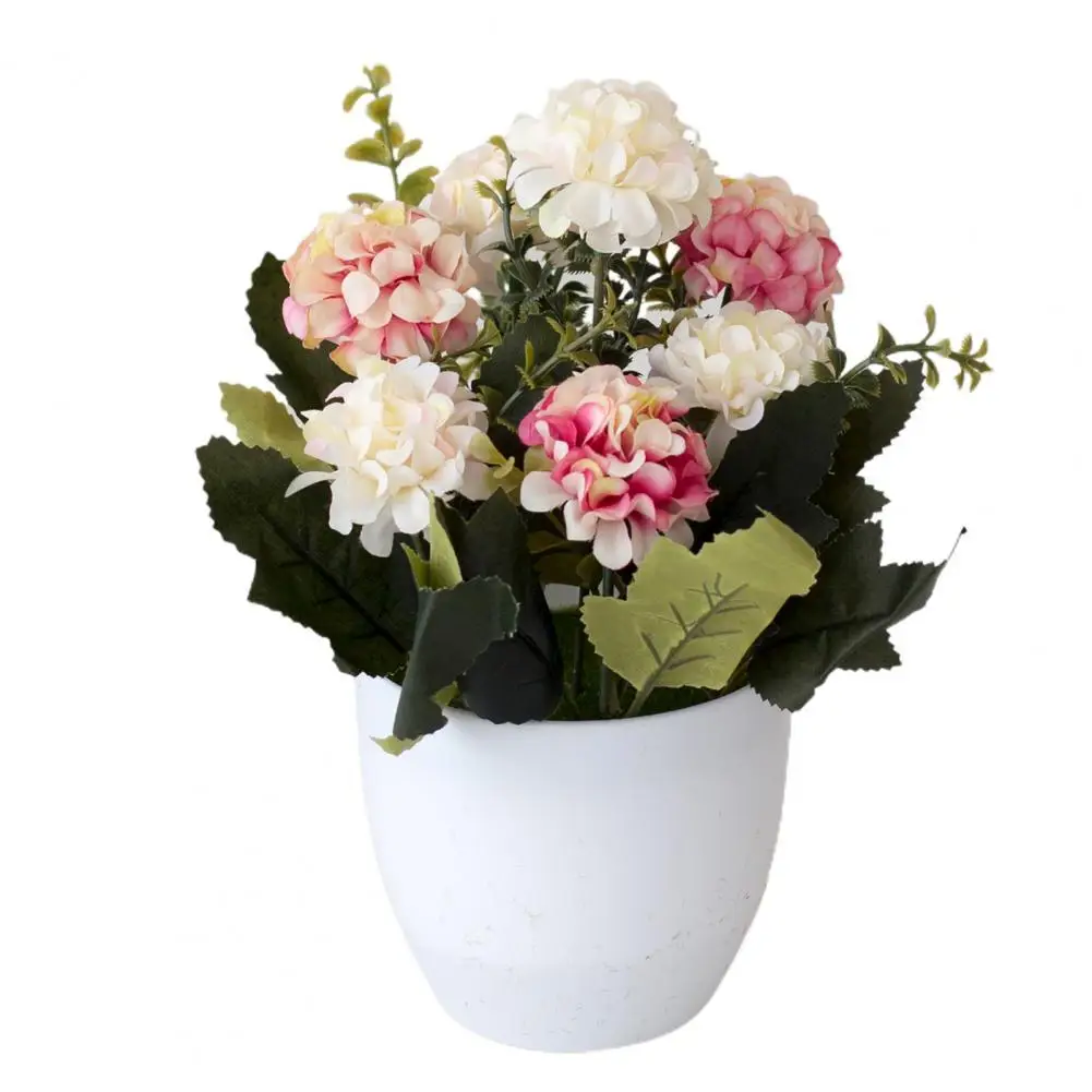 1 комплект моделирования растений в горшках бонсай искусственная Гортензия