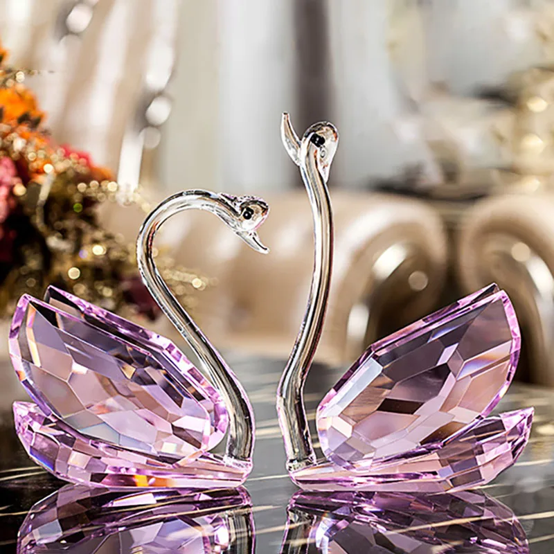 60 мм 230 4 цвета Хрустальный Лебедь пресс папье стеклянные украшения украшение для