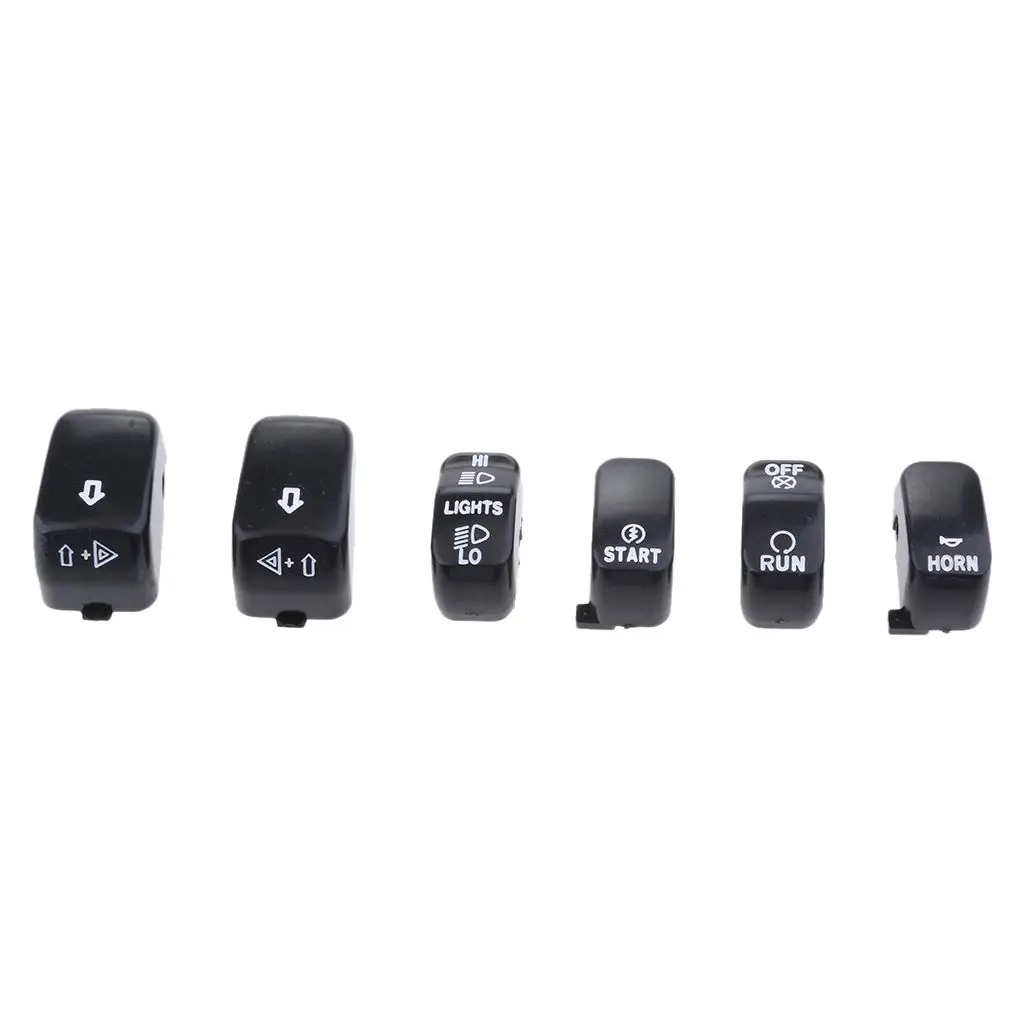 

Switch Housing Button Caps Kit for Harley XL 2011 2012 2013 2014 2015 Black