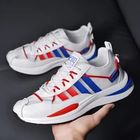 trendy mens lightweight running shoes breathable sneakers high quality no slip hard wearing jogging shoes all match zapatillas