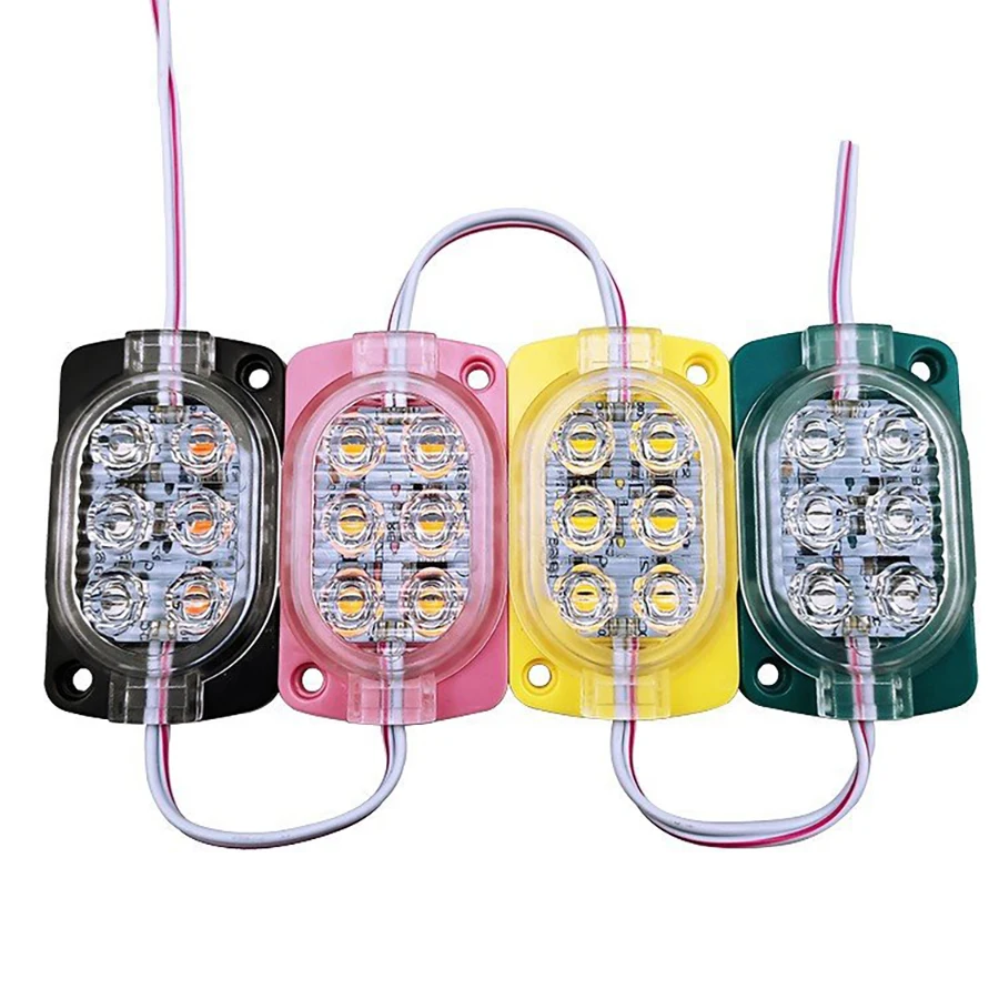 200 шт. стробоскоп Falshing RGB 6 чипов 12 В 2835 SMD светодиодный модуль реклама лошадиных