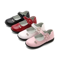 autumn new girls princess shoes for kids school black leather shoes for student dress shoes 3 4 5 6 7 8 16t black white pink red